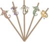 10 PCS Straws Dragon for Baby Shower, 1st Birthday. Dragons Theme Baby Shower Party Supplies and Party Decorations view 1