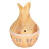 300ml Essential Oil Diffuser, Wood Grain Cool Mist Aroma Diffuser, Quiet Diffuser with 7 Colors Lights and Waterless Auto Shut Off Function for Home Office Room, Light Brown view 1