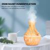 300ml Essential Oil Diffuser, Wood Grain Cool Mist Aroma Diffuser, Quiet Diffuser with 7 Colors Lights and Waterless Auto Shut Off Function for Home Office Room, Light Brown view 4