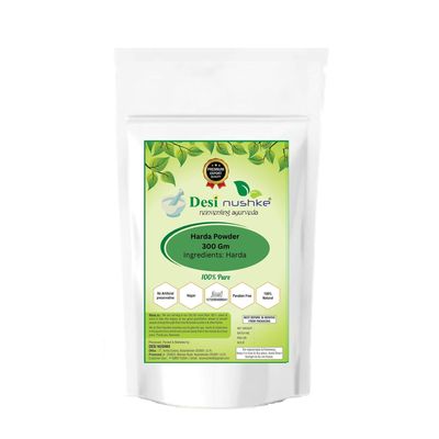 Desi Nushke Haritaki (Harad) Powder | 100% Natural & Pure | 300g Pack | Finely Ground for Daily Use
