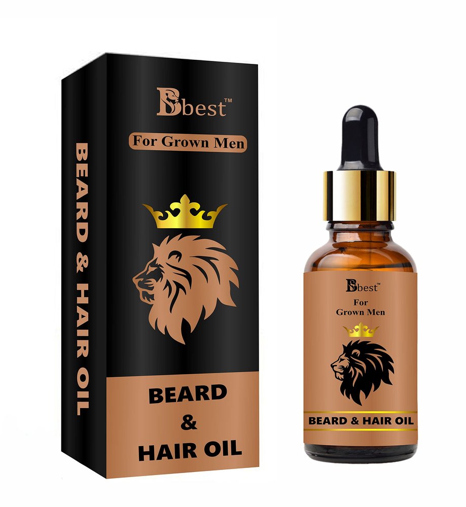 Urba BBest Beard Growth Oil 30 ml | With Redensyl & 15 Natural Oils Including Jojoba, Almond & Vitamin E | Boosts Beard Growth, Strengthens Hair & Nourishes Roots | No Harmful Chemicals