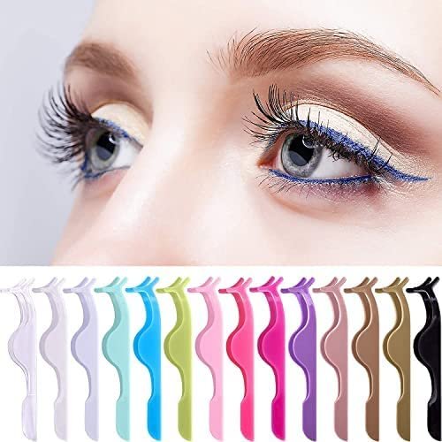 KIRA False eyelash applicator, eyelash extension tweezers silicone sleeve tweezers for easy application and removal of magnetic eyelashes - Adjust and repair your eyelashes (2)
