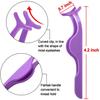 KIRA False eyelash applicator, eyelash extension tweezers silicone sleeve tweezers for easy application and removal of magnetic eyelashes - Adjust and repair your eyelashes (2) view 2