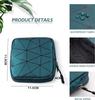 Favria Sanitary Napkin Storage Bag, Menstrual Pad Bag with Zipper, Napkin Storage for Purse, First Period Kit for Teens Girls, Storing Sanitary Pads for Women-Pad Bag Green view 2
