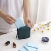 Favria Sanitary Napkin Storage Bag, Menstrual Pad Bag with Zipper, Napkin Storage for Purse, First Period Kit for Teens Girls, Storing Sanitary Pads for Women-Pad Bag Green view 4