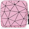 Favria Sanitary Napkin Storage Bag, Menstrual Pad Bag with Zipper, Napkin Storage for Purse, First Period Kit for Teens Girls, Storing Sanitary Pads for Women-Pad Bag Pink view 1