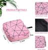Favria Sanitary Napkin Storage Bag, Menstrual Pad Bag with Zipper, Napkin Storage for Purse, First Period Kit for Teens Girls, Storing Sanitary Pads for Women-Pad Bag Pink view 2