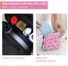 Favria Sanitary Napkin Storage Bag, Menstrual Pad Bag with Zipper, Napkin Storage for Purse, First Period Kit for Teens Girls, Storing Sanitary Pads for Women-Pad Bag Pink view 4