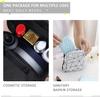 Favria Sanitary Napkin Storage Bag, Menstrual Pad Bag with Zipper, Napkin Storage for Purse, First Period Kit for Teens Girls, Storing Sanitary Pads for Women-Pad Bag Silver view 3