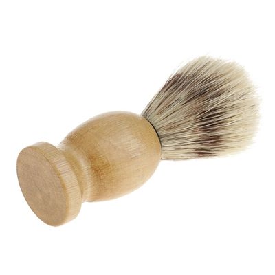 GAH Professional Barber Salon Hair Shave Shaving Brush Wooden Handle Tool
