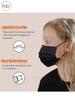 hobf Kids 3-Ply Disposable Surgical Face Mask, With Adjustable Nose Pin, Black Color 1 Count (Pack of 100 Pcs.) Kids Face Mask K_BLACK-13 view 2