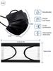 hobf Kids 3-Ply Disposable Surgical Face Mask, With Adjustable Nose Pin, Black Color 1 Count (Pack of 100 Pcs.) Kids Face Mask K_BLACK-10 view 4