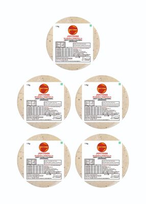 JOYTOSS Harina Tortilla Wrap | Fresh Taste & Soft Texture l Best for Wraps, Tacos, Nachos & Rolls l Ready to Eat Healthy Food - Pack of 5 X 25 (MIXHERB)