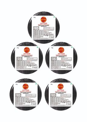 JOYTOSS Harina Tortilla Wrap | Fresh Taste & Soft Texture l Best for Wraps, Tacos, Nachos & Rolls l Ready to Eat Healthy Food - Pack of 5 X 25 (CHARCOAL)