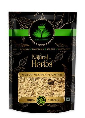 SAI HERBS Maitake Mushroom Powder - For Blood Sugar and Cholesterol Levels - Pure & Natural (250 Grams)