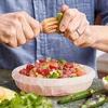 Josan Brothers Himalayan Pink Salt Salad,Fruit Bowl 10 inch for Natually Salting Salads, Fruits, Yogurts, Ice Creams Crystal Salad Bowl view 4