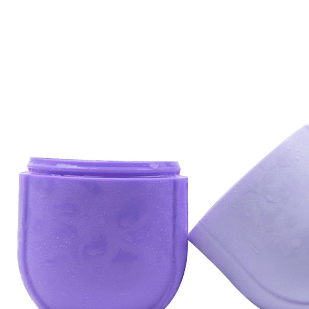 LOSA 2Pcs Ice Massage Cups Cold Massage Roller Tool Freezable for Muscle Purple