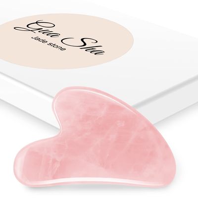 1 Pcs Gua Sha Facial Massage Tool for Face, Eyes, Neck, Body Skin Care Tools, Muscle Relaxing and Relieve Fine Lines and Wrinkles, Beauty Natural Jade Stone Guasha Board Scraping Massage Tools