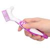 Denture Brush, Double Sided Portable Protective Harmless False Teeth Cleaning Brush for False Teeth Cleaning view 4
