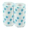 A-TAPE Breathable Self Adhesive Cohesive Bandage for Humans & Pets (Dogs, Cats, Birds) Sports, Wrap, Athletic, Non Woven First Aid Medical, Wrist, Swelling (10 cm X 4.5 mtr, Pack of 2) (Whitesmall Paw) view 1