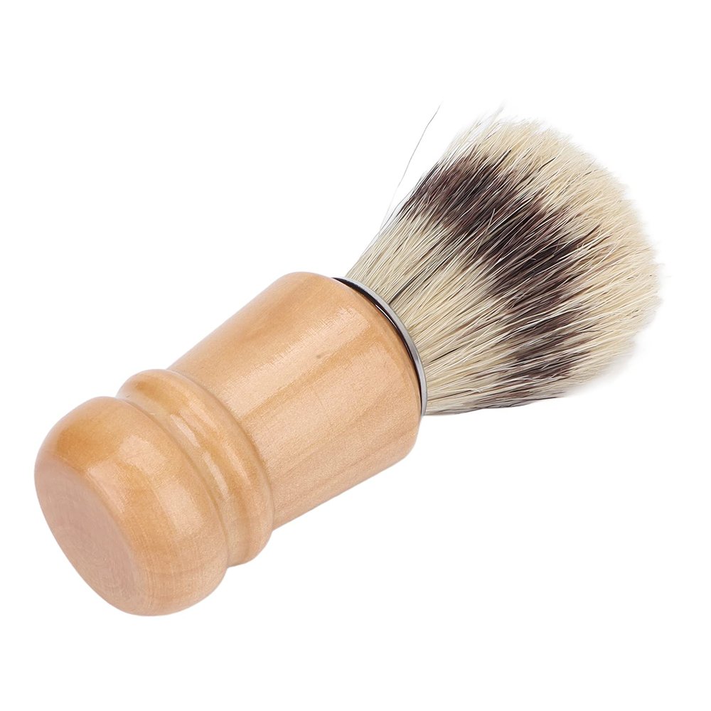 Hair shaving brush Dense brush with soft wood handle Home use beard shaving brush