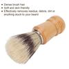 Hair shaving brush Dense brush with soft wood handle Home use beard shaving brush view 3