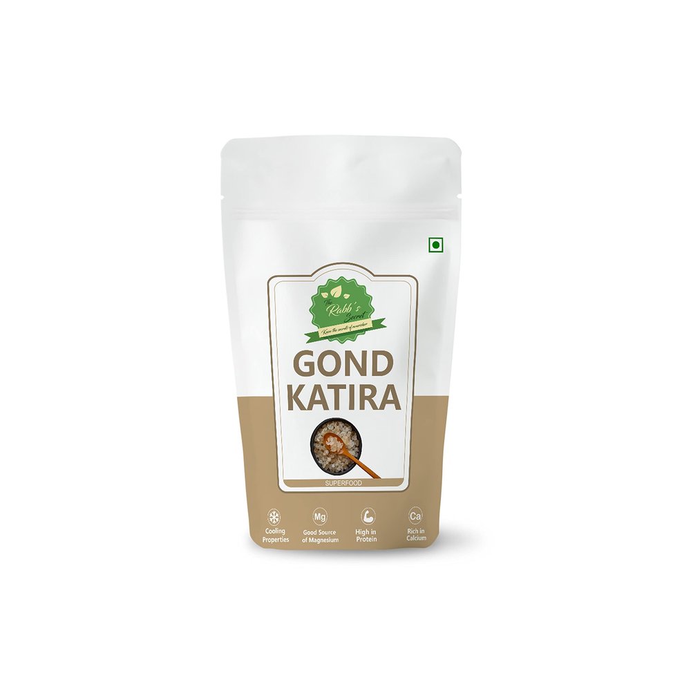 The Rabb's Secret Gond Katira Pure 400gm | Gondh Gum | Tragacanth Gum | Pure & Natural Edible Gum | High Cooling Properties Superfood