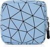 Favria Sanitary Napkin Storage Bag, Menstrual Pad Bag with Zipper, Napkin Storage for Purse, First Period Kit for Teens Girls, Storing Sanitary Pads for Women-Pad Bag Blue view 1