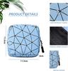 Favria Sanitary Napkin Storage Bag, Menstrual Pad Bag with Zipper, Napkin Storage for Purse, First Period Kit for Teens Girls, Storing Sanitary Pads for Women-Pad Bag Blue view 2