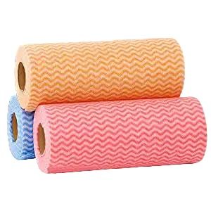 Stardom Mart Reusable, Washable Kitchen Printed Tissue Roll - 2 Roll with 120 Wipes