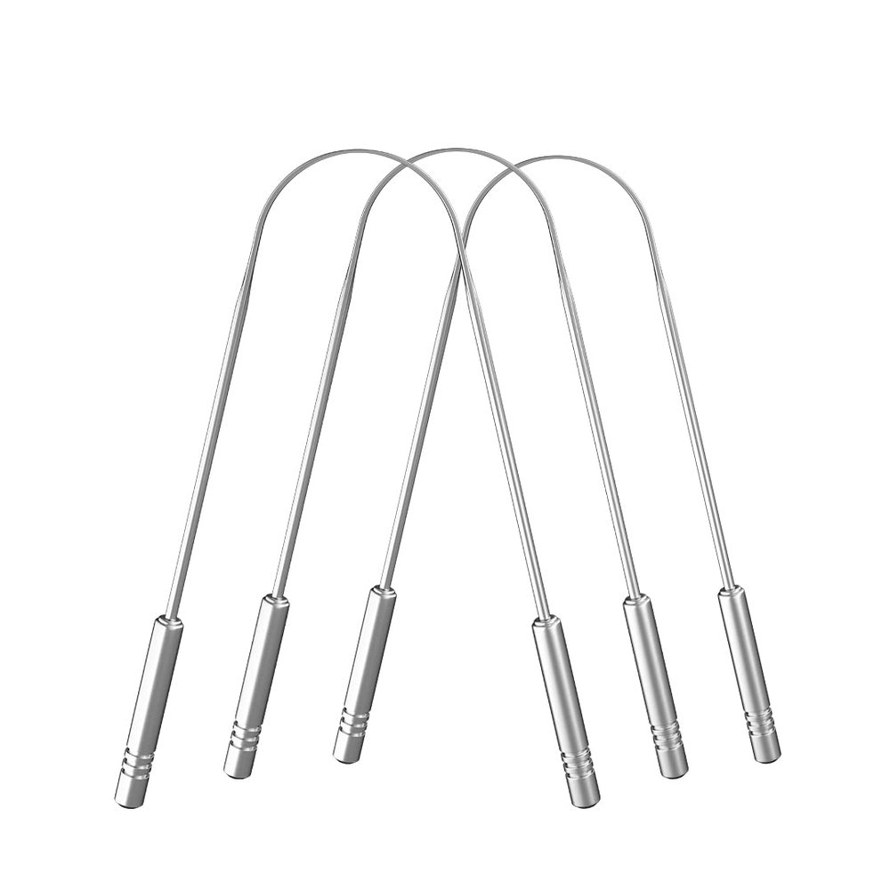CEPILLO Ayurvedic Tongue Scraper, Surgical Grade Stainless Steel Tongue Cleaner Scraper, Anti-Microbial Tongue Cleaner For Kids & Adults (Pack Of 3)