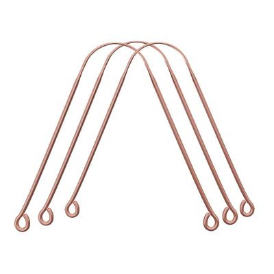 CEPILLO Surgical Grade Copper Tongue Cleaner Scraper, Anti-Microbial Tongue Cleaner For Kids & Adults (3)