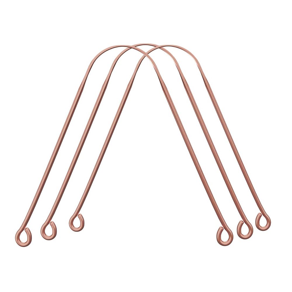 CEPILLO Surgical Grade Copper Tongue Cleaner Scraper, Anti-Microbial Tongue Cleaner For Kids & Adults (3)