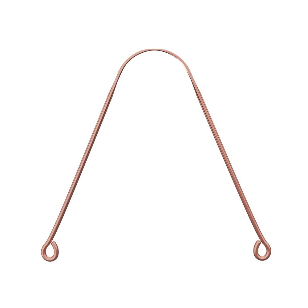 CEPILLO Surgical Grade Copper Tongue Cleaner Scraper, Anti-Microbial Tongue Cleaner For Kids & Adults (1)