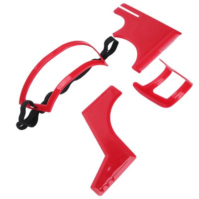 4 Pcs Beard Shaping Tool, Beard Shaper Hairline Template Stencil Guide, Hairline Template Stencil, Mustache Edge Shaving Template For Men Hair Goatee and Neckline Shaving