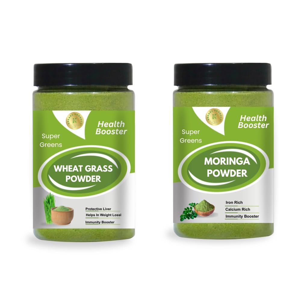 Kedars product Moringa powder & Wheat grass powder 100 gm each