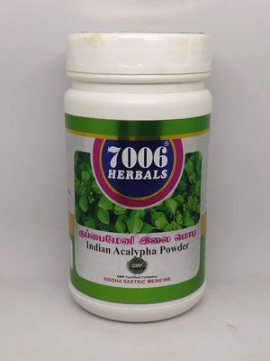 7006 Herbals 100gm Kuppaimeni Ilai Powder/Acalypha Indica/Pack of 3