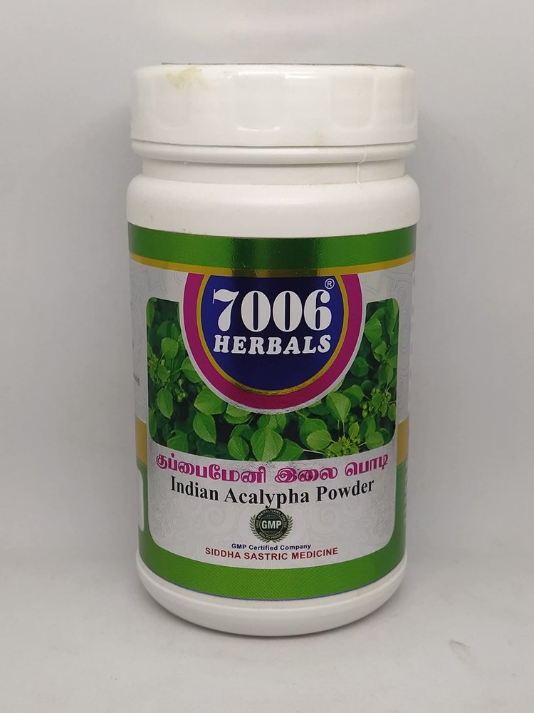 7006 Herbals 100gm Kuppaimeni Ilai Powder/Acalypha Indica/Pack of 3