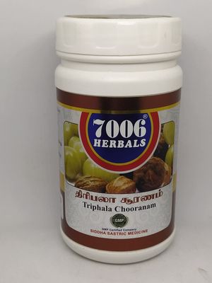 7006 Herbals 100gm Triphala Chooranam/Haritaki,Bibhitaki, Amla/Pack of 3