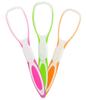 Elecsera Soft Double Action Tongue Cleaner Scrapper For Kids and Adults With Travel Capsule Plastic Tooth brush paste holder flexible design for health, Oral care tool Easy To use - Pack of 3 view 1