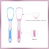 Elecsera Soft Double Action Tongue Cleaner Scrapper For Kids and Adults With Travel Capsule Plastic Tooth brush paste holder flexible design for health, Oral care tool Easy To use - Pack of 3 view 3