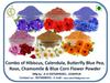 A D Food & Herbs Combo of Butterfly Pea/Rose/Hibiscus/Blue Corn/Chamomile/Calendula Flower Powder Aromatic Edible for Homemade Lattes,Tea Blends,BathSaltsFace Body packs (100 GMS x Pack of 6) view 2