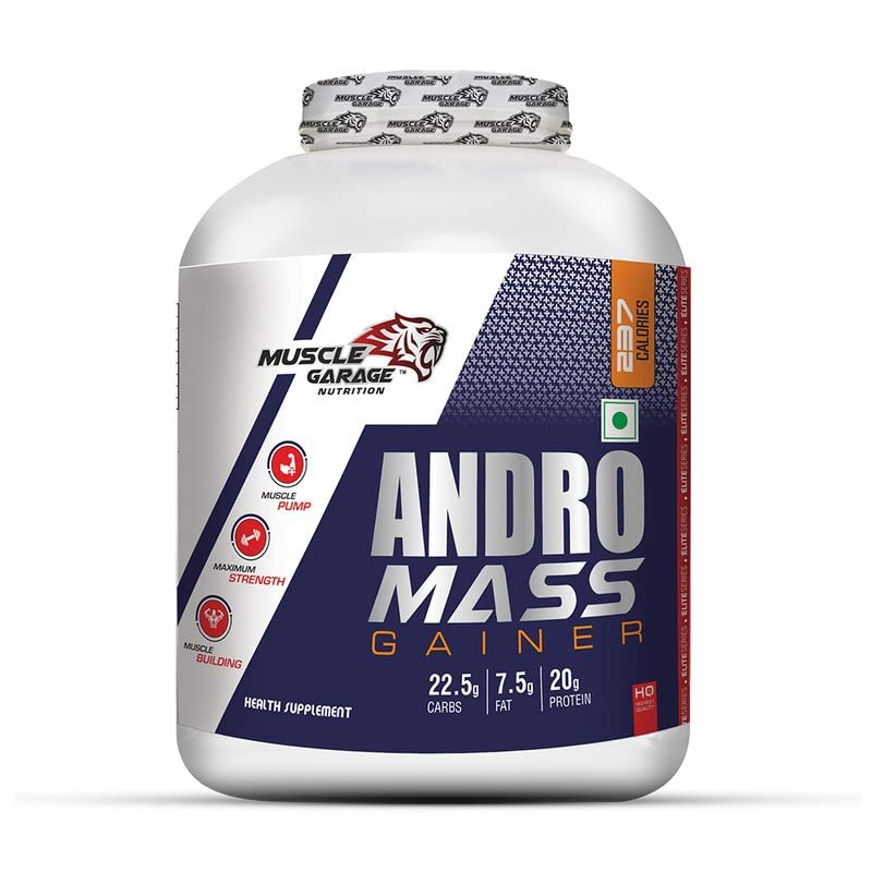 Muscle Garage Andro High Protein Mass Weight Gainer |Chocolate, 6lbs