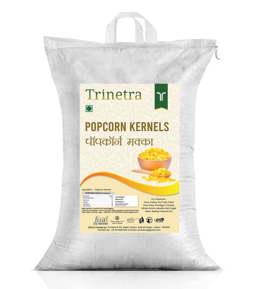 Trinetra Popcorn Kernels | Makka for Homemade Popcorn | 5kg