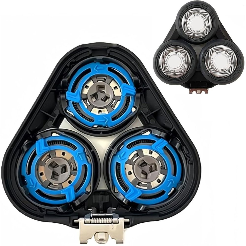 Gleway Sh50/52 Replacement Whole Heads For Philips Series 5000 Electric Shavers, Whole Replacement Head Fit For Phillip Razor Series S5000 All Models S5252 S5270 S5271 More, Black