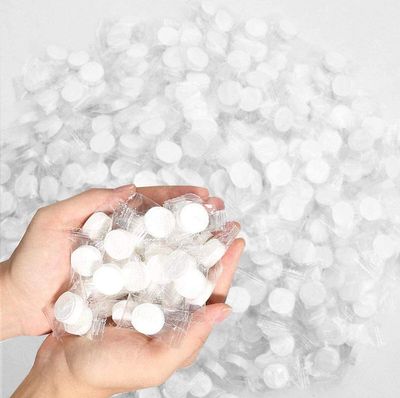 MAPPERZ Tablets Paper Towel Capsules Compressed Cloth Wipes Paper Tissue Mask for Outdoor Travel (40 Pcs)