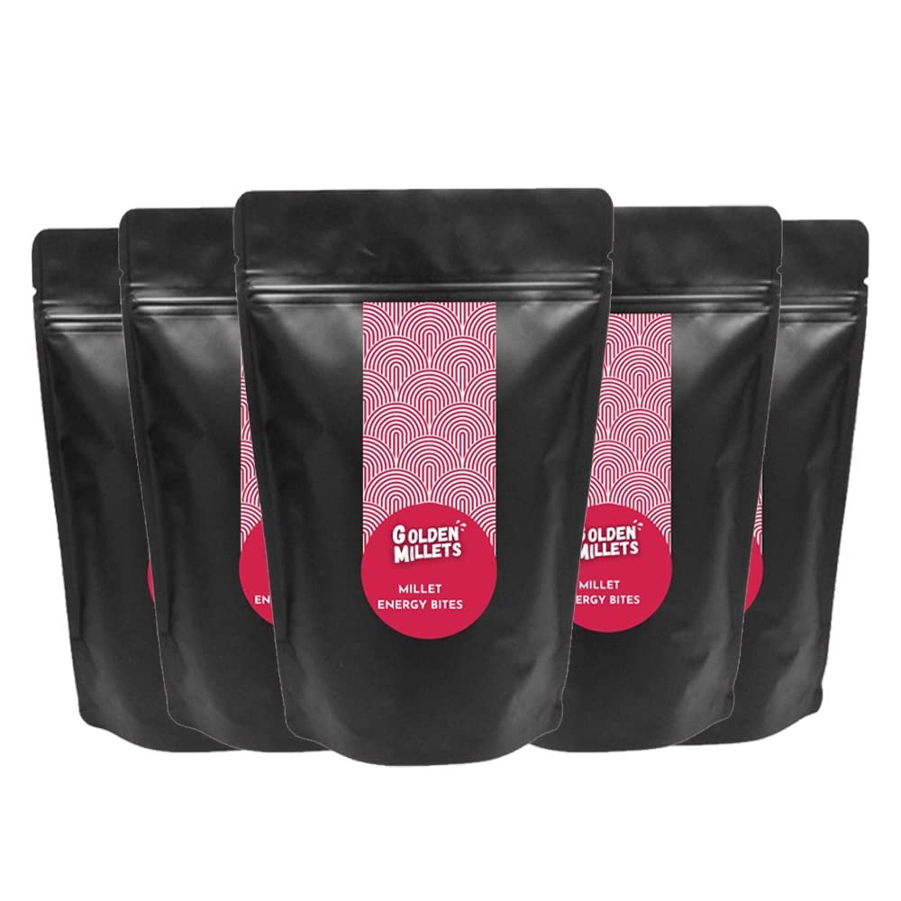 GOLDEN MILLETS |Millet Energy Bites- Ragi Chocolate Sugar Free | 5 Pcs