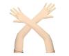 QRAFTINK  Cotton Full Hand ARM Sleeves Gloves For Summer.||, Winter, Dust & Sun Protective beige color view 2