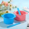 2 Pieces Professional Wax Heater, Reusable Electric Silicone Cooker Wax Heater with 2 Pieces Blue Silicone Wax Spatula Compatible with Electric Waxing Kit 16 oz (Pink, Blue) view 4