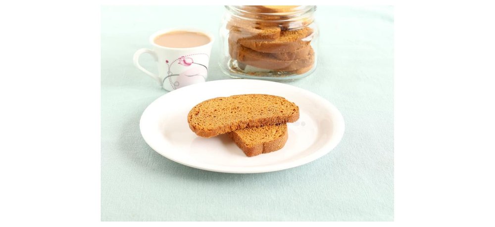 Baked Milk Rusk/Toast/Breakfast Premium Handmade Suji Rusks/Toast/Long Rusk/Indian Rusk Snack-850g(850g*1Pac)